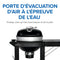 Gril au charbon de bois circulaire PRO noir avec chariot