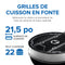 Gril au charbon de bois circulaire PRO22 noir