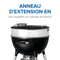 Gril au charbon de bois circulaire PRO22 noir