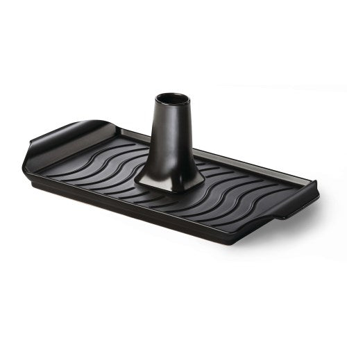 Plat à rôtir en céramique et set de cuisson pour poulet sur support vertical