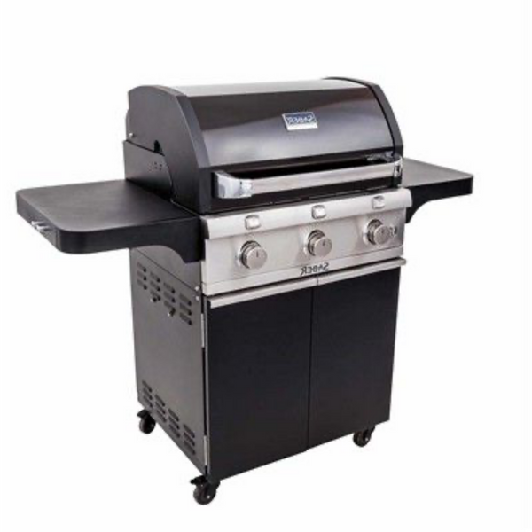 Grill 3 brûleurs édition noir et stainless
