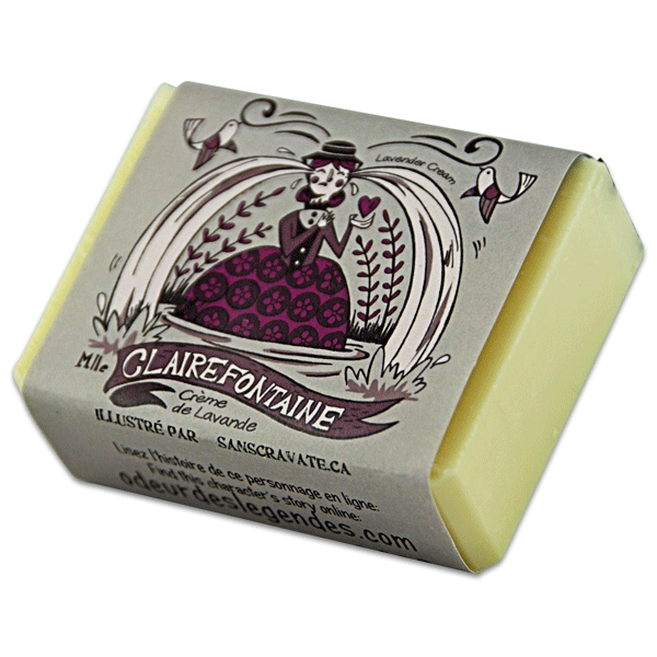 DEMOISELLE CLAIRE FONTAINE - Savon crème de lavande