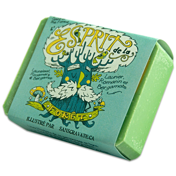 L'ESPRIT DE LA FORÊT - Savon au laurier, romarin et bergamote