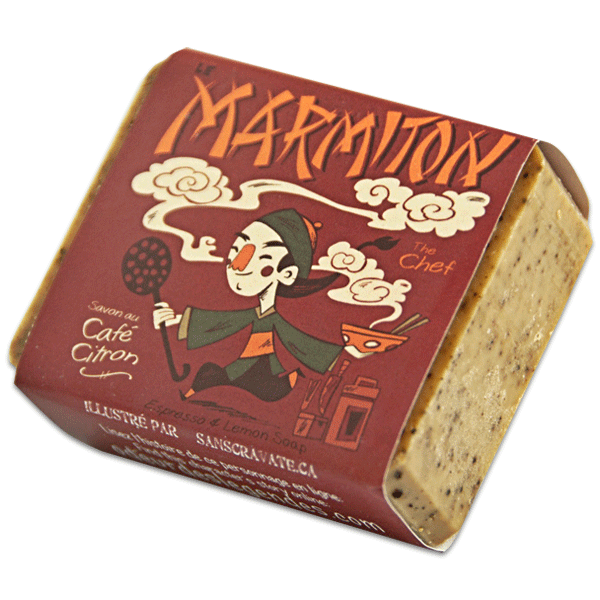 LE MARMITON - Savon de cuisine au café
