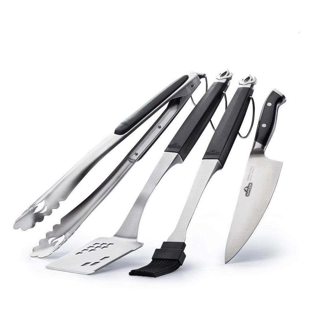 Joseph Joseph Elevate Lot De 4 Ustensiles De Cuisine Avec Repose-Ustensiles Intégré – Antiadhésifs, Résistants à 200°C, Multicolore/Noir + Porte-Ustensiles Compact