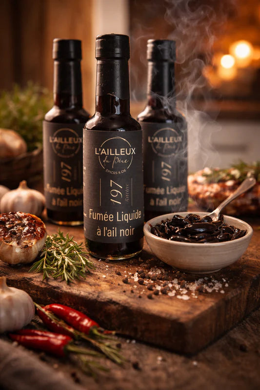 Fumée liquide à l'ail noir